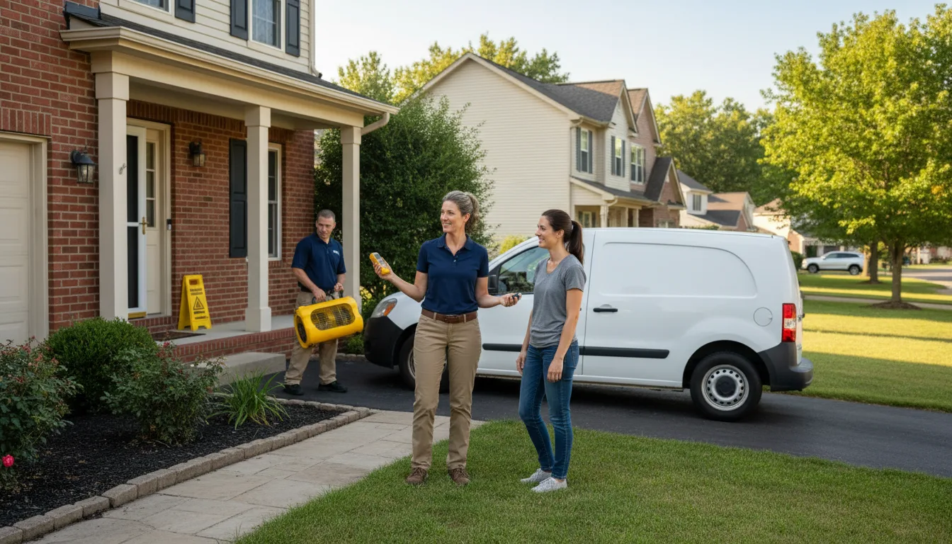 Residential water damage restoration in Wickhaven, PA